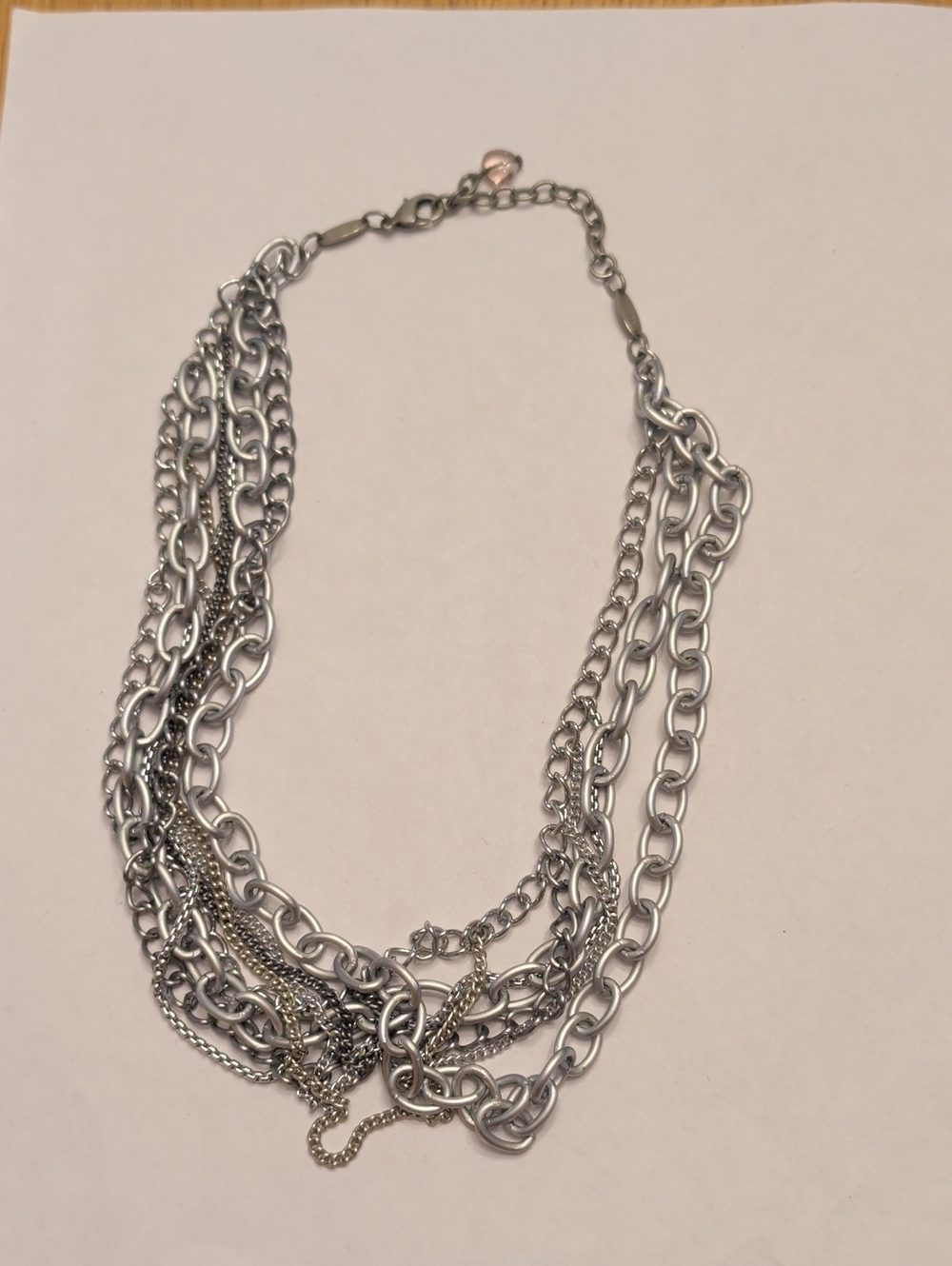 Sabika Multi-Chain Silver-Tone Layered Necklace